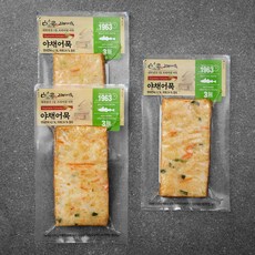고래사어묵 야채어묵, 130g, 3개