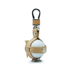 PLANnDESK 3in1 골프 볼 스트랩, 베이지, 1개