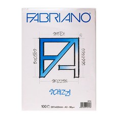 FABRIANO 素描本 90g, A3, 100張
