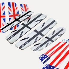 차량용 플래그 문콕방지 도어가드 2종 세트, 블랙잭, 1세트