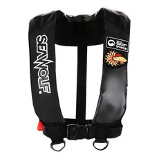 SEAWOLF 感應式浮力背心 HS-7F06-A, 黑色的