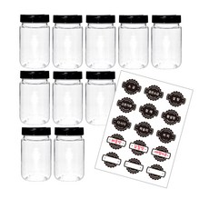 Mir Korea Mir 標籤調味罐 200ml x 10入 + 標籤貼紙組, 1套