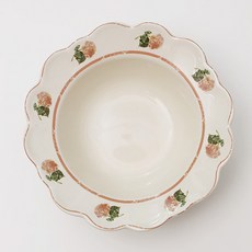 Iwooa 普羅旺斯的午後盤子 深碗, 蜜桃色, 1個