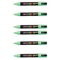 POSCA 粗字水性麥克筆 PC-5M 淺綠色, 6個, 1色