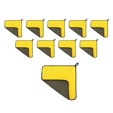 브이원 양면 버핑타올, 10개