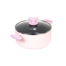 그린팬 토리노 양수 냄비 4.95L, 24cm, 핑크, 1개, 24.6cm