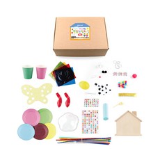 Uniart 手作盒遊戲C 材料組, 混合顏色, 1套