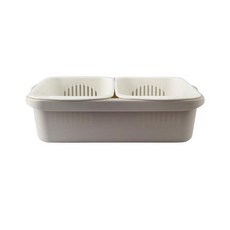 키밍 채반 물빠짐 바스켓, 그레이, 1세트