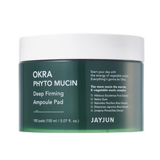 JAYJUN Okra Phyto Mucin深層緊緻精華爽膚棉片, 1入, 150ml