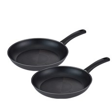 해피콜 인덕션 몬드 프라이팬 IH 세트 2개, 블루블랙, 프라이팬 30cm + 궁중팬 30cm, 1세트