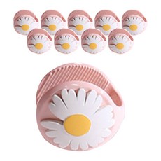 雛菊造型棉被夾, 粉色的, 10個