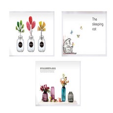 JS Company瓦斯爐汙染防止廚房貼紙 3種組 JSC_004, 1套