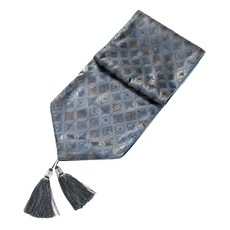 現代藍色調餐桌巾, 藍色, 32 x 210 厘米