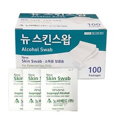 뉴스킨스왑 일회용 알콜솜, 100개입, 1개