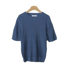 LINDASHOP 女款圓領短袖針織衫 NT2916K14