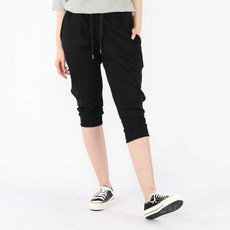 엘라모 남녀공용 무지 7부 트레이닝 팬츠