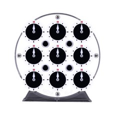 MO FANG GE 魔方格 奇藝魔方 奇藝時鐘魔方 軌道魔方 + 底座, 黑色 + 白色(魔方), 透明(底座), 1個