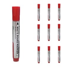 SEOWOO 易擦拭液態白板筆, 10個, 紅色