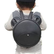 小熊造型防走失背包, 黑色, 1入