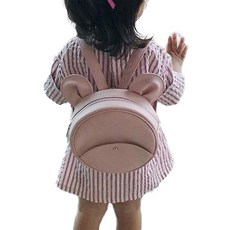 小熊造型防走失背包, 粉色, 1入