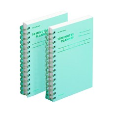 모트모트 텐미닛 플래너 HALF YEAR, Greenery, 2개