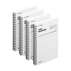 모트모트 태스크 매니저 100DAYS 플래너, White, 4개