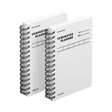 모트모트 텐미닛 플래너 HALF YEAR, 화이트, 2개