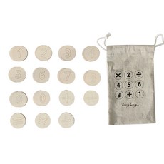 Acacia Bongbong 木製頂飾算術遊戲組 + 收納袋, 1套