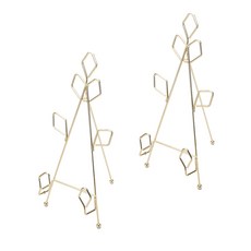 多功能畫架鑽石支架 2入, 黃金