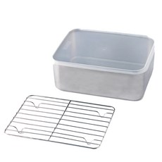 Roebenhoff 不鏽鋼保鮮盒含瀝油網組合, 1組