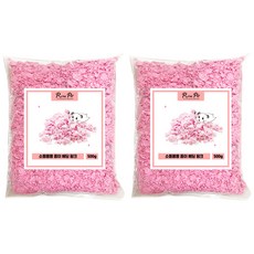 로라펫 케어프레쉬 소동물용 비압축 종이 베딩 핑크, 500g, 2개
