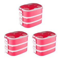 One Life Nature Mini 3層盒子, 粉色的, 3個