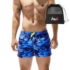 NAYA STYLE 男款沙灘短褲+專用收納袋組合 FZ-187-1PU