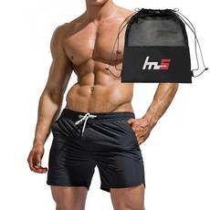 NAYA STYLE 男款沙灘短褲+專用收納袋組合 FZ-182-1PU