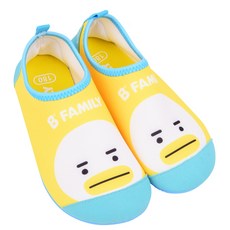 非家庭孩童雙鴨白色 Aqua 鞋