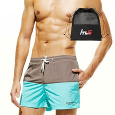 Naya風格 男士防曬泳衣衝浪褲 + 專用收納袋套裝 FZ-196-8PU