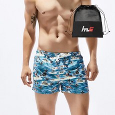 NAYA STYLE 男款沙灘短褲+專用收納袋組合 FZ-186-2PU