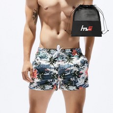 NAYA STYLE 男款沙灘短褲+專用收納袋組合 FZ-186-1PU