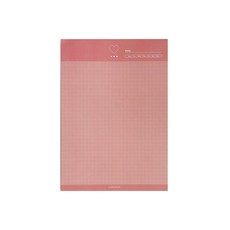 걸스그라운드 오 마이 데이트 노트 패드 A5, 물랑루즈, 1개