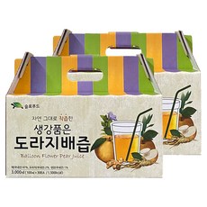 韓國 SLOW FOOD 生薑&水梨桔梗汁, 3L, 2盒