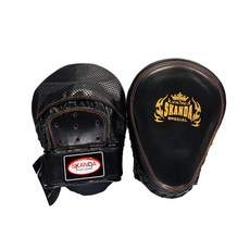SKANDA GEL 皮革護角手套, 黑色的