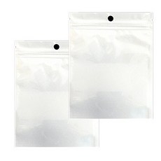 BINGOBINGO 非黏貼式正面透明夾鏈袋 白色 100入, 2個