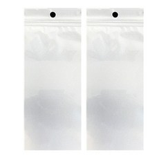 BINGOBINGO 正面透明拉鍊袋 白色 7 x 18 cm 100入, 2個