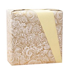新款佩斯利紙捲包裝紙 10m, 金色, 1個