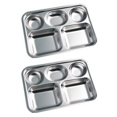 孩童不鏽鋼餐盤 SUS304, 單色, 餐盤 2入