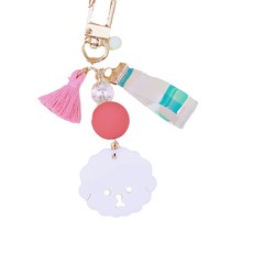 chouchoubien 小狗造型壓克力鑰匙圈, 單品, 比熊