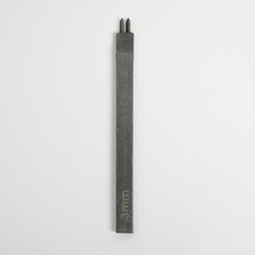 가죽 공예 다이아형 치즐 2날 3mm, 실버, 1개