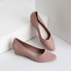 JACK&JILL 女款抓皺楔形果凍鞋 JB1407S