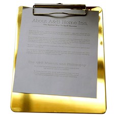 金屬文件夾板 B5 180*250mm, 金子, 1個