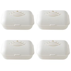 排水肥皂盒, 白色的, 4個